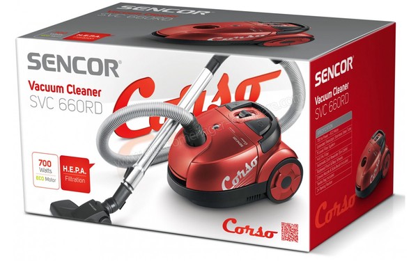 SENCOR SVC 660RD 700W - Carton d'emballage