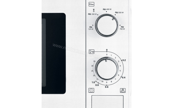 SEVERIN MW7770 - Panneau de commandes