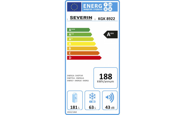 SEVERIN RKG 8922 - &Eacute;tiquette &eacute;nergie