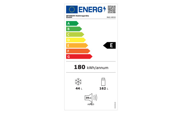 SEVERIN RKG 8932 - &Eacute;tiquette &eacute;nergie v2