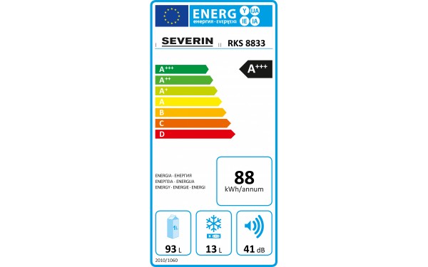 SEVERIN RKS 8833 - &Eacute;tiquette &eacute;nergie