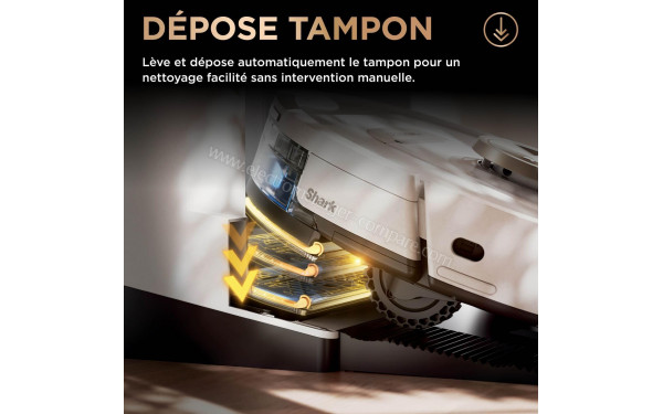 SHARK PowerDetect NeverTouch Pro Blanc AV2810ZEEUWH - D&eacute;pose tampon