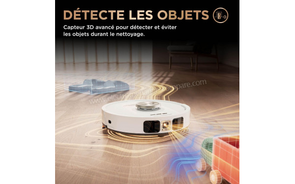 SHARK PowerDetect NeverTouch Pro Blanc AV2810ZEEUWH - D&eacute;tecte les objets