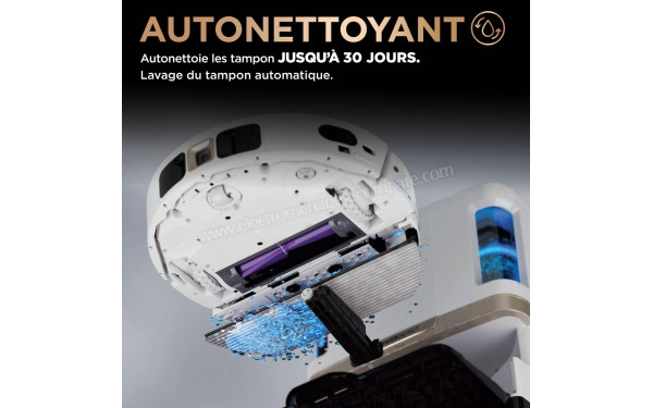 SHARK PowerDetect NeverTouch Pro Blanc AV2820ZEEUWH - Autonettoyant