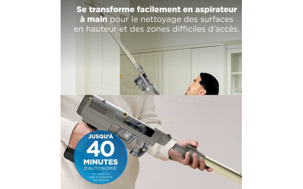 SHARK BU1626EUGD - Autonomie jusqu'&agrave; 40 minutes