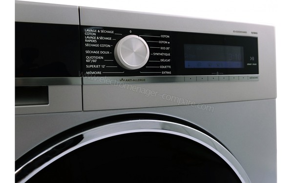 SHARP ES-GDD9144I0 - Panneau de commandes vue de c&ocirc;t&eacute; (cr&eacute;dit : Boulanger)