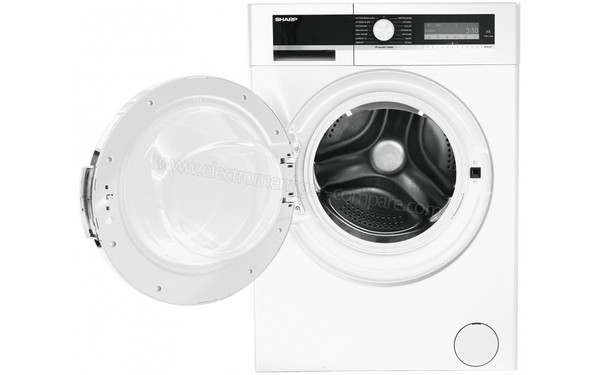 SHARP ES-GDD9144W0 - Vue de face hublot ouvert (cr&eacute;dit : Boulanger)