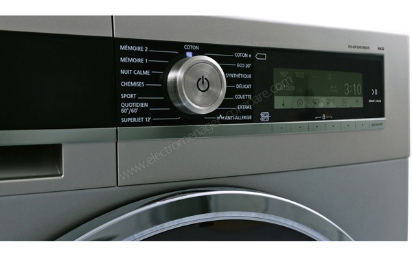 SHARP ES-GFD8145I5 - Panneau de commandes n&deg;2 (cr&eacute;dit : Boulanger)