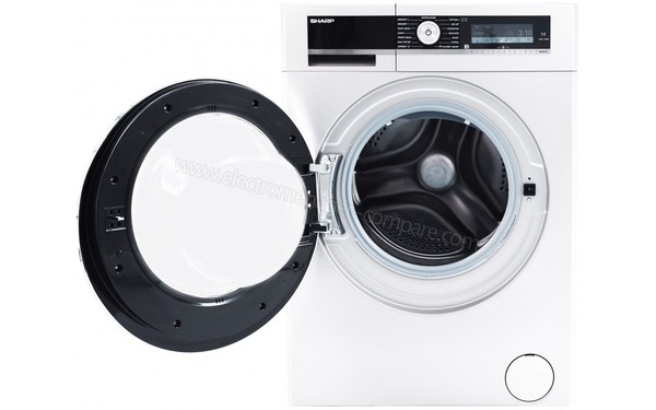 SHARP ES-GFD8145W5 - Vue de face hublot ouvert (cr&eacute;dit : Boulanger)