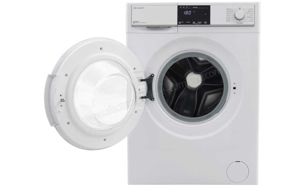 SHARP ES-HFB8143W3 - Vue de face avec hublot ouvert