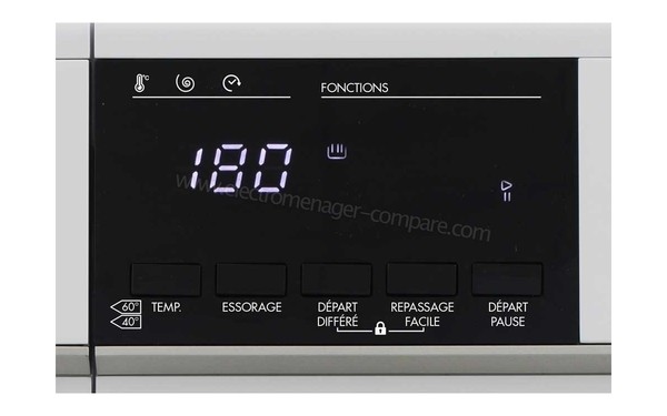 SHARP ES-HFB8143W3 - Vue des commandes