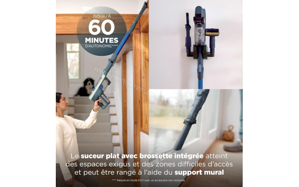 SHARK IA1243FR - Autonomie jusqu'&agrave; 60 minutes