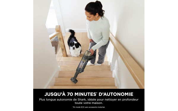SHARK IP3253EUT - Autonomie jusqu'&agrave; 70 minutes