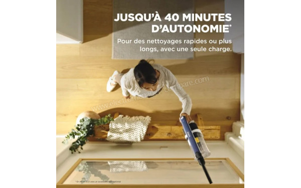 SHARK IY143HEU - Autonomie jusqu'&agrave; 40 minutes