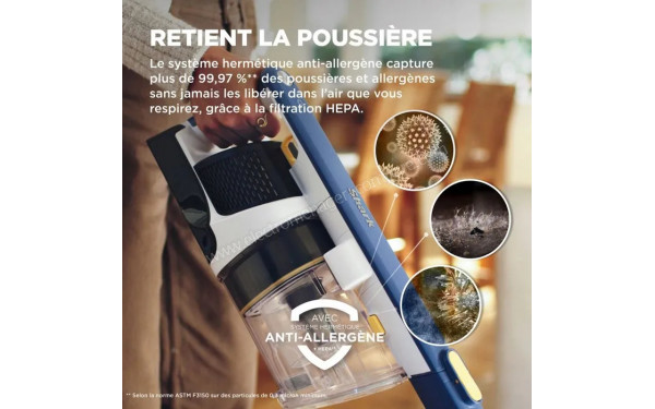 SHARK IY143HEU - Syst&egrave;me herm&eacute;tique anti-allerg&egrave;ne