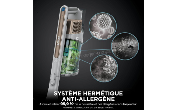 SHARK IZ382EUT - Syst&egrave;me herm&eacute;tique anti-allerg&egrave;ne