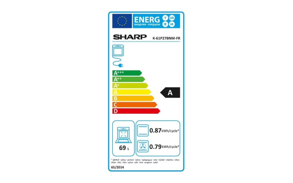 SHARP K-61P27BNM - &Eacute;tiquette &eacute;nergie