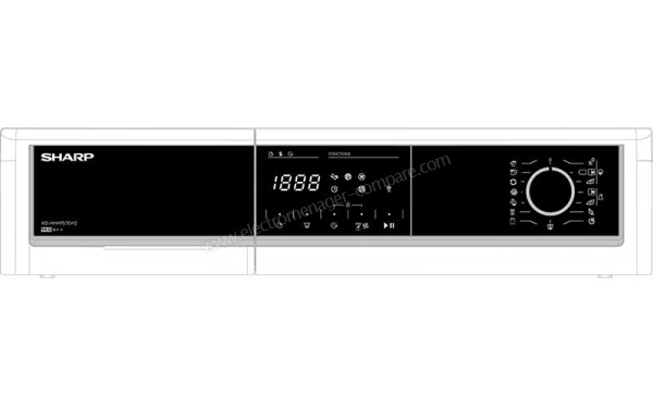 SHARP KD-HHH9S7EW2 - Panneau de commandes