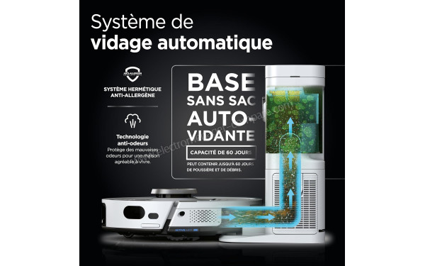 SHARK PowerDetect Blanc - Syst&egrave;me d'autovidage