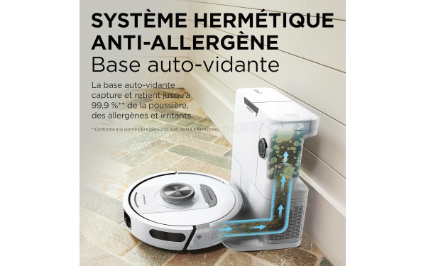 SHARK PowerDetect Blanc - Syst&egrave;me herm&eacute;tique anti-allerg&egrave;ne