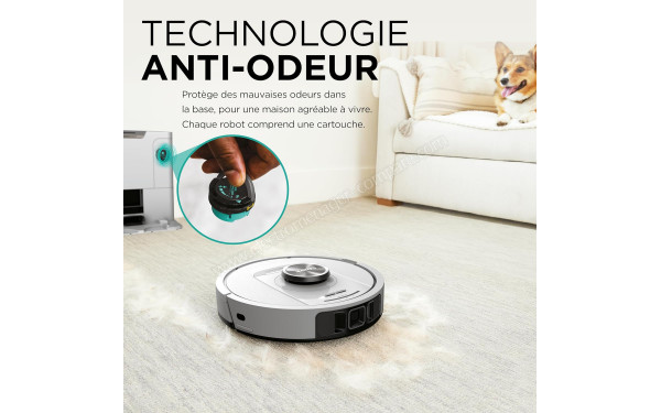 SHARK PowerDetect Blanc - Technologie anti-odeur