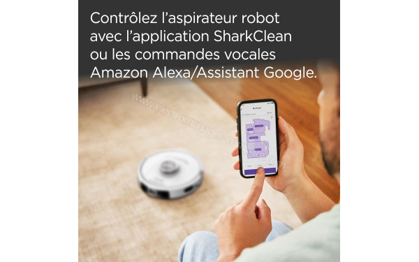 SHARK PowerDetect Blanc - Application pour smartphones ou tablettes