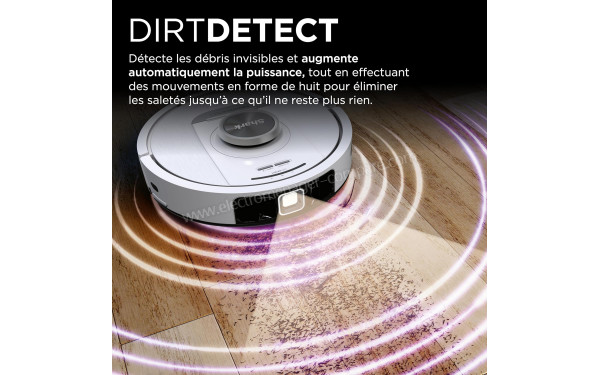 SHARK PowerDetect Blanc - Technologie DirtDetect