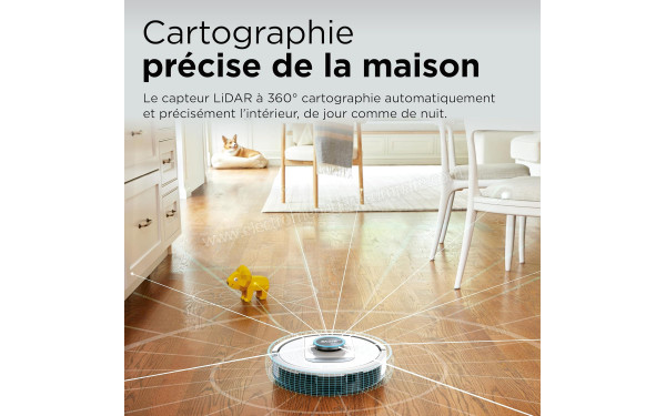 SHARK PowerDetect Blanc - Cartographie pr&eacute;cise