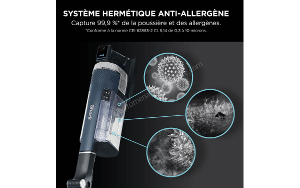 SHARK PowerPro Max IZ401EU - Syst&egrave;me herm&eacute;tique anti-allerg&egrave;ne