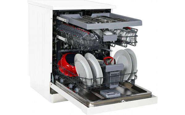 SHARP QW-NA1FF45DW - Vue du panier inf&eacute;rieur, sup&eacute;rieur et tiroir sup&eacute;rieur