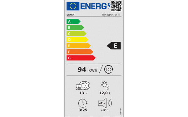 SHARP QW-NI14I47EX - &Eacute;tiquette &eacute;nergie v2