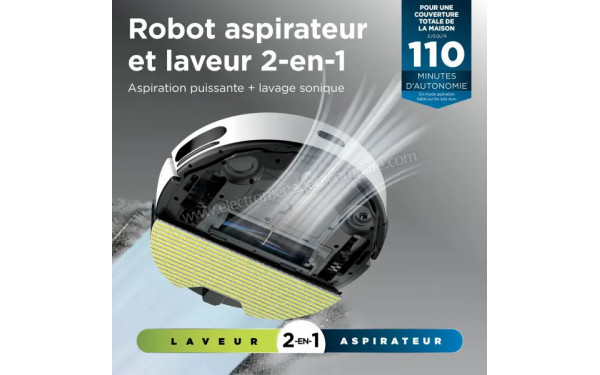 SHARK Matrix Plus RV2620WAEUWH - Robot aspirateur et laveur 2-en-1