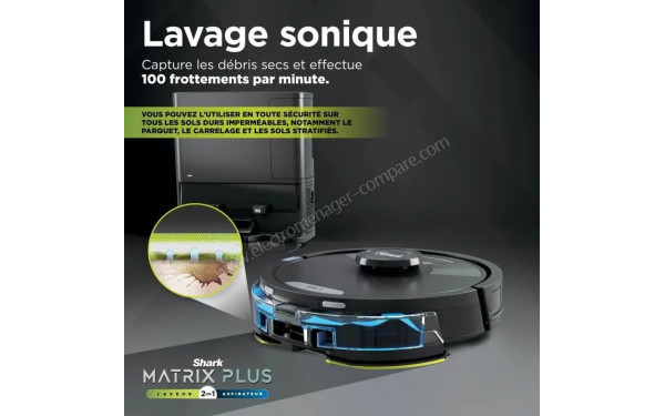 SHARK Matrix Plus RV2620WAEU - Lavage sonique