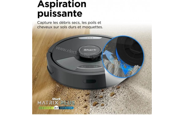 SHARK Matrix Plus RV2620WAEU - Puissance d'aspiration