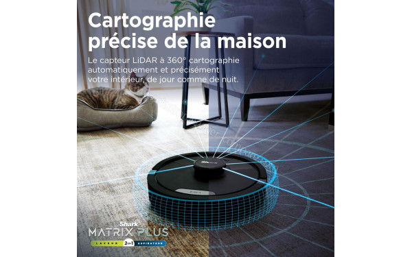 SHARK Matrix Plus Noir - Cartographie pr&eacute;cise