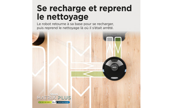 SHARK Matrix Plus Noir - Recharge et reprise intelligente