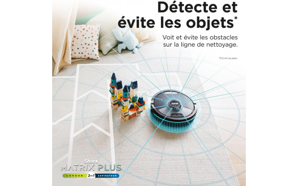 SHARK Matrix Plus Noir - D&eacute;tecte et &eacute;vite les objets