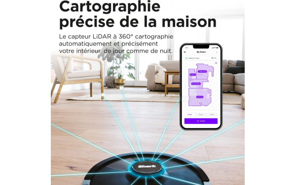 SHARK Matrix Plus Noir - Cartographie pr&eacute;cise