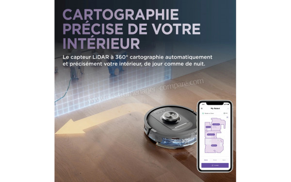 SHARK PowerDetect NeverTouch RV2800YEEU - Cartographie pr&eacute;cise