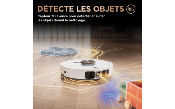 SHARK PowerDetect NeverTouch Pro Blanc - D&eacute;tecte les objets