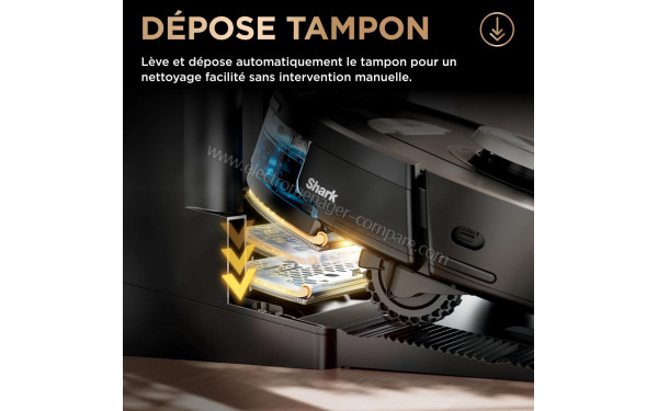SHARK PowerDetect NeverTouch Pro Noir - D&eacute;pose tampon