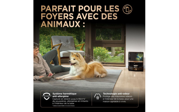 SHARK PowerDetect NeverTouch Pro Noir - Parfait pour les foyers avec des animaux
