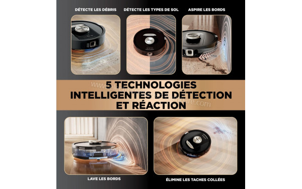 SHARK PowerDetect NeverTouch Pro Noir - 5 technologies intelligentes de d&eacute;tection et r&eacute;action