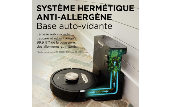 SHARK PowerDetect Noir - Syst&egrave;me herm&eacute;tique anti-allerg&egrave;ne