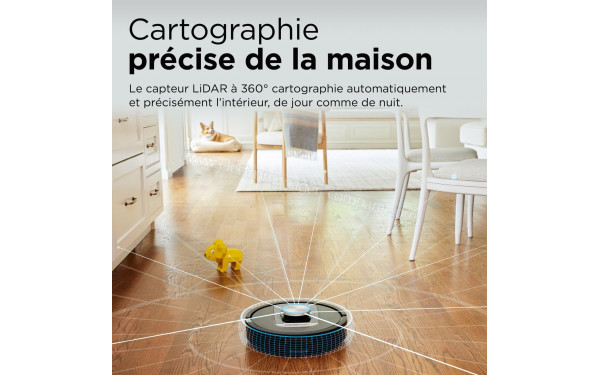 SHARK PowerDetect Noir - Cartographie pr&eacute;cise