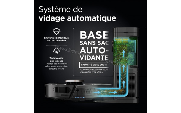 SHARK PowerDetect Noir - Syst&egrave;me d'autovidage