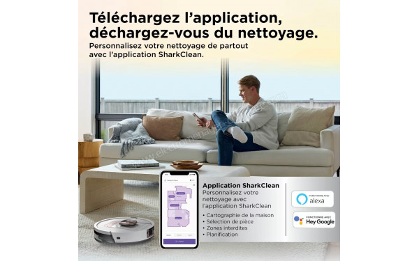 SHARK RV2900XEEUWH - Application pour smartphones ou tablettes