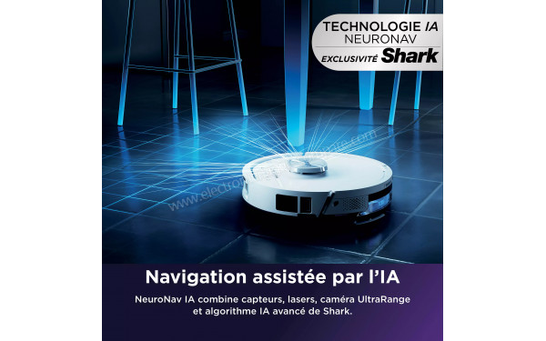SHARK RV3000XEEUWH - Navigation assist&eacute;e par l'IA