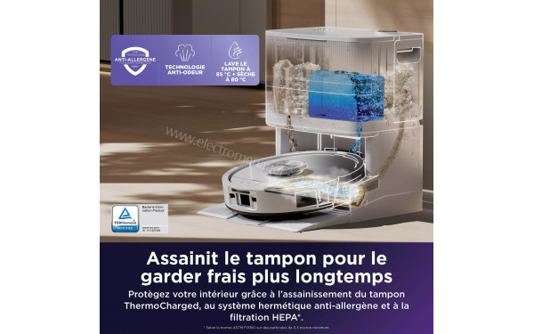 SHARK RV3000XEEUWH - Assainissement du tampon