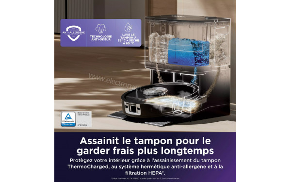SHARK RV3000XEEU - Assainissement du tampon